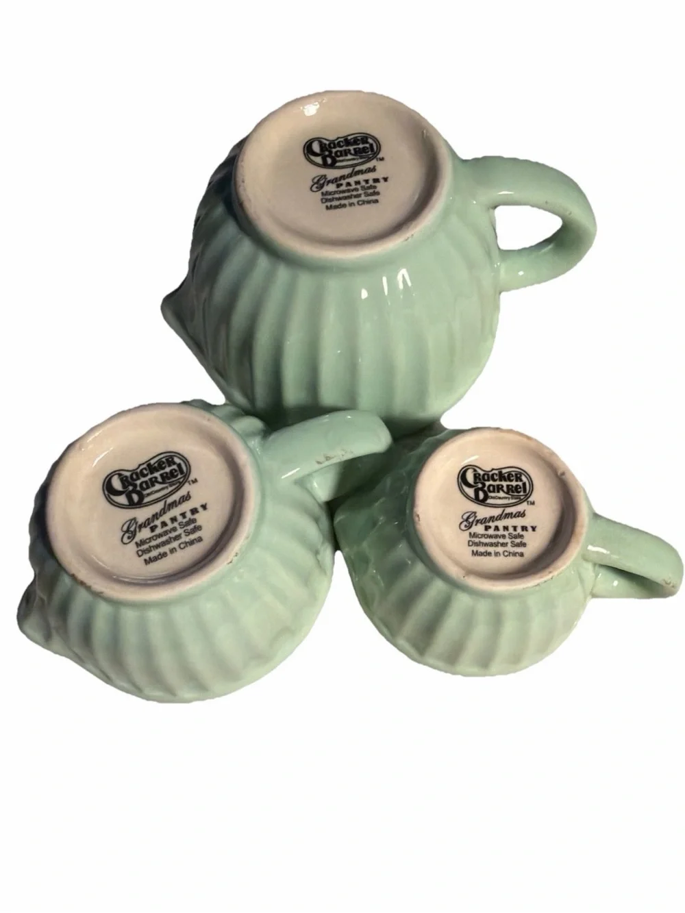 Cracker Barrel Grandma's Pantry  Mint Green measuring cup Set